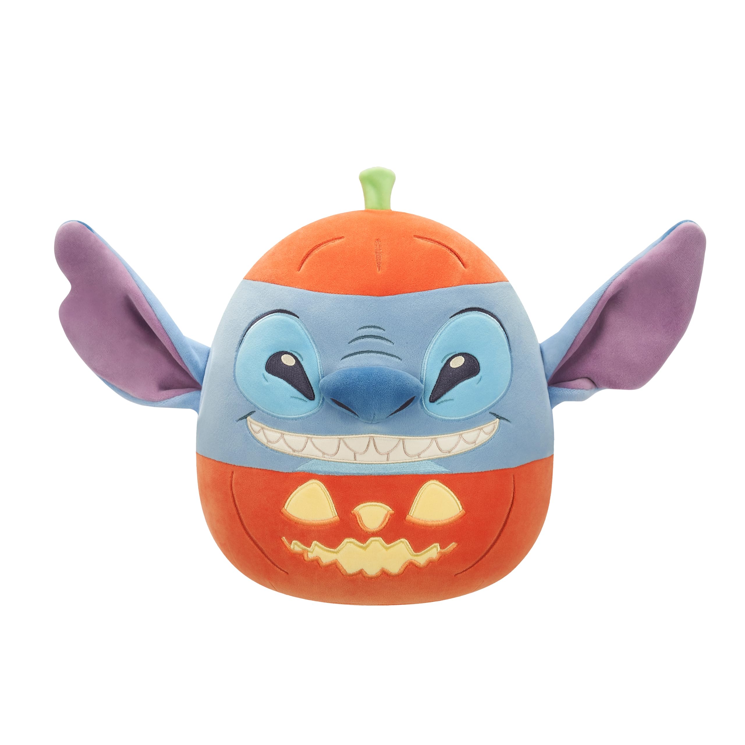 Squishmallows 12-Inch Disney Stitch in Pumpkin Halloween Plush – Official Jazwares