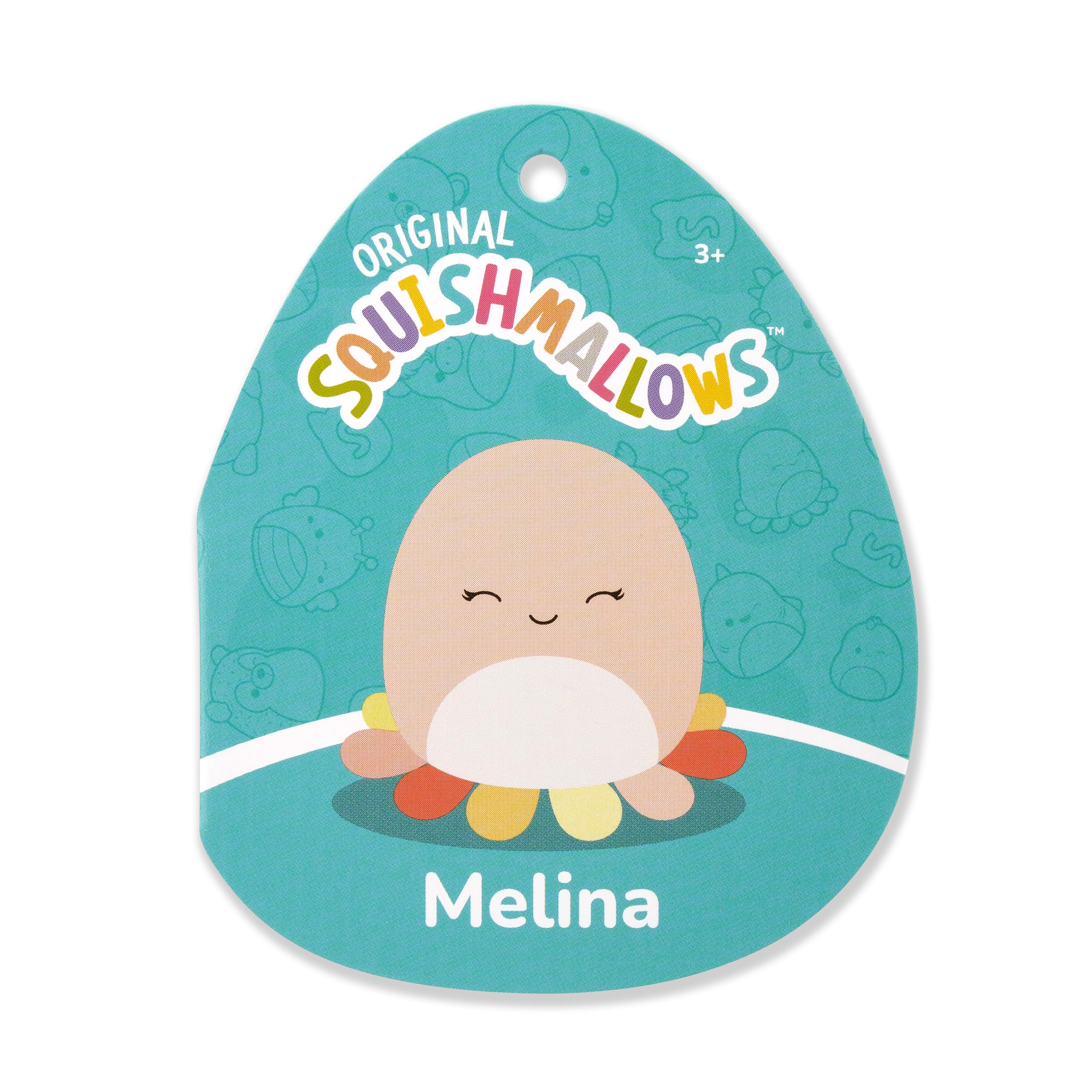 Squishmallows 12-Inch Melina the Happy Peach Octopus Plush – Official Jazwares Collectible Stuffed Toy