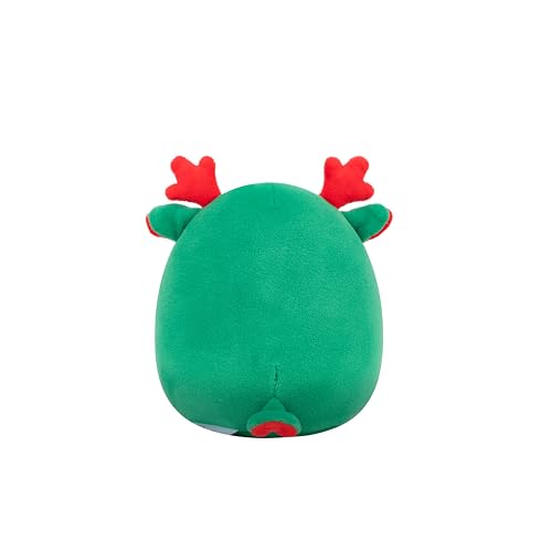 Squishmallows 5-Inch Zumir the Green Moose Plush – Peppermint Swirl Belly, Official Jazwares Toy