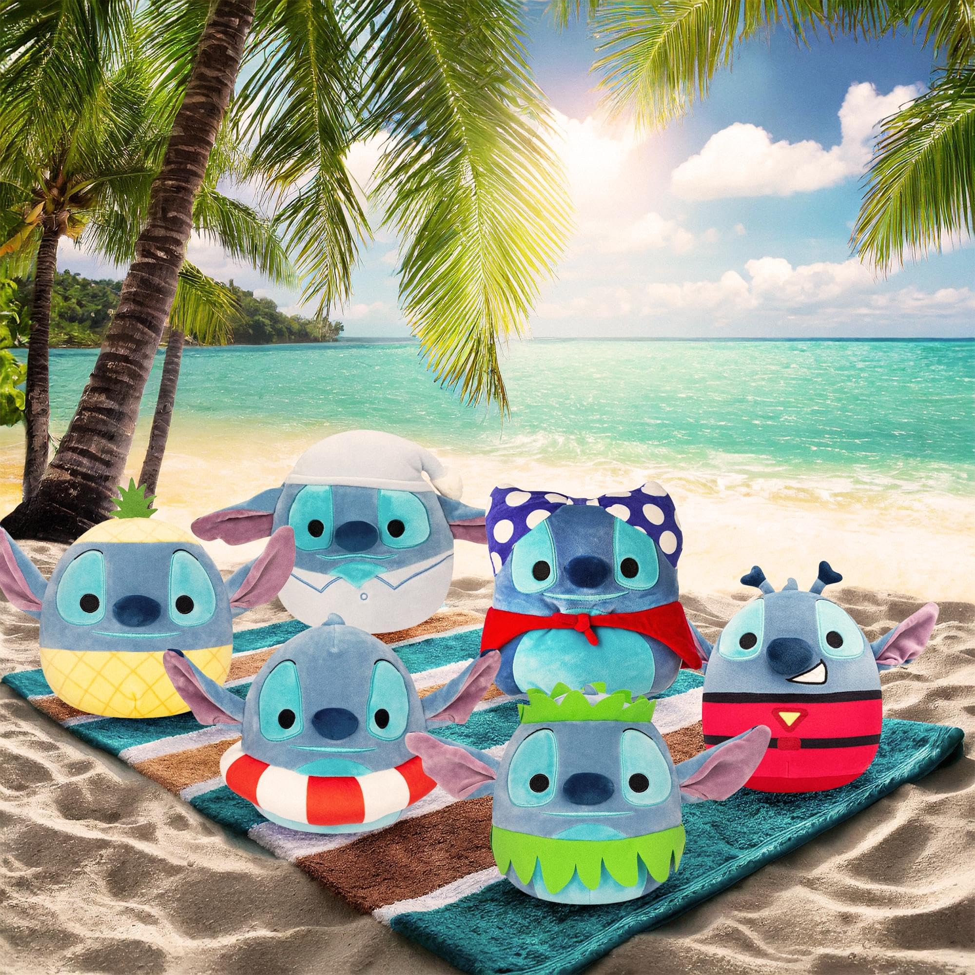 Squishmallows 8" Disney Stitch in Pajamas – Soft Plush for All Ages