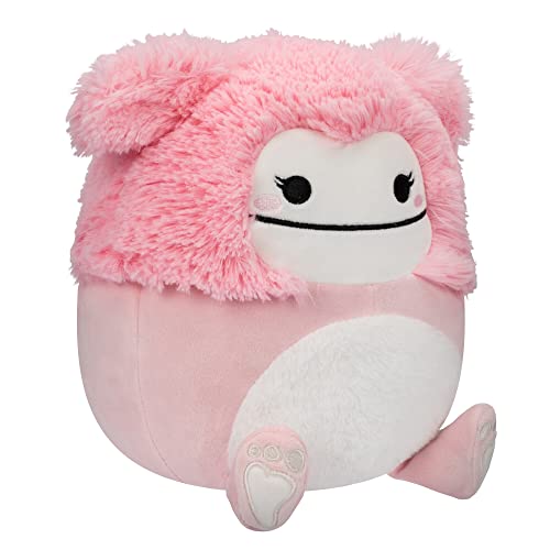 Squishmallows 8-Inch Brina Pink Bigfoot Plush - Ultra-Soft Fuzzy Belly Collectible