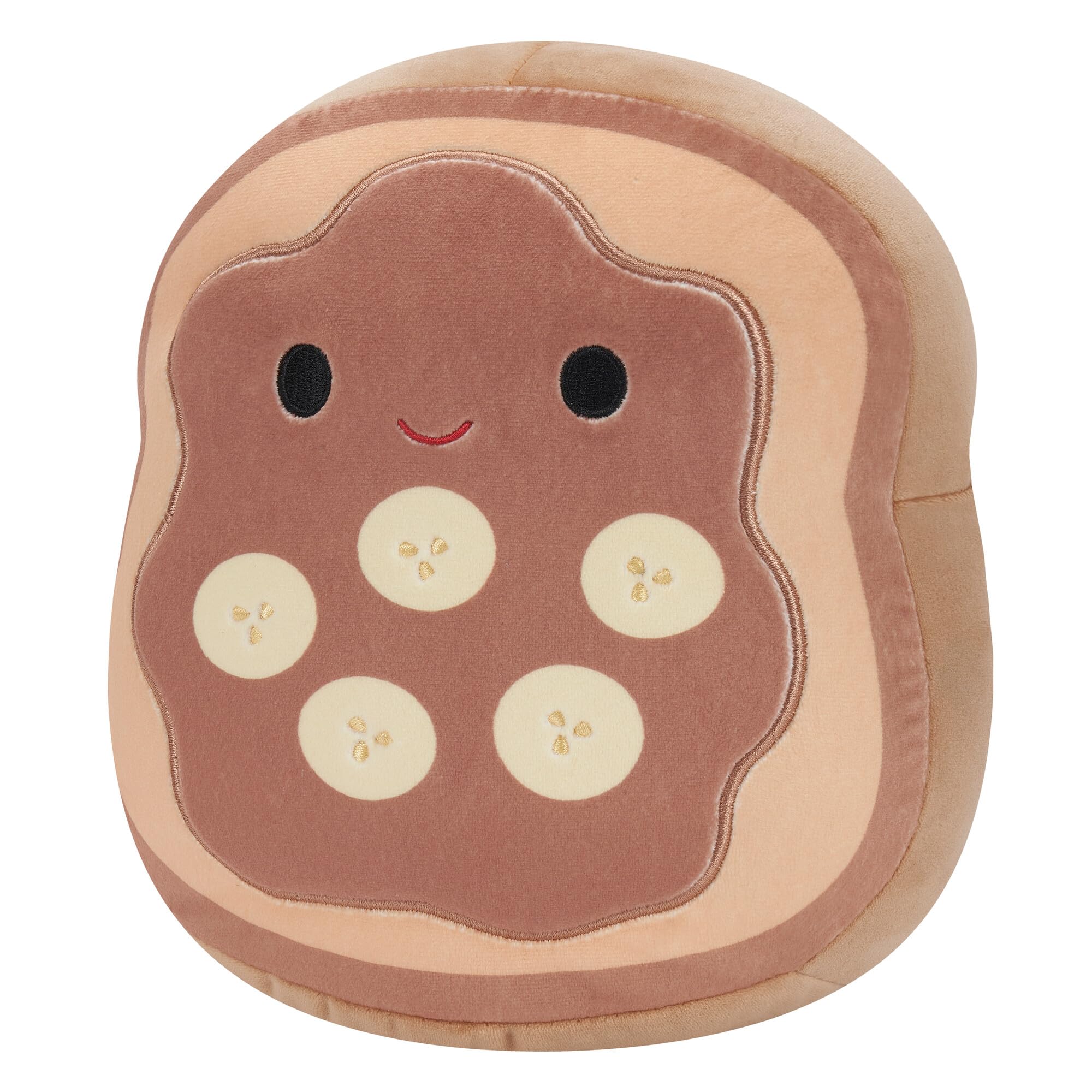 Squishmallows 8-Inch Danilo Chocolate Banana Toast Plush - Official Jazwares Collectible
