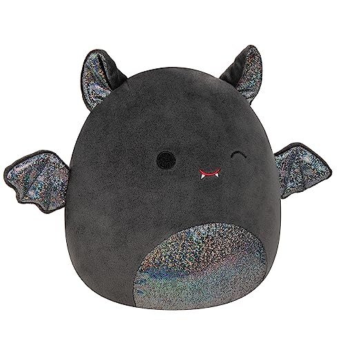 Squishmallows 8-Inch Emily Bat Plush – Sparkly Ears & Belly, Ultra-Soft Collectible