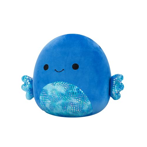 Squishmallows 8-Inch Kobester Blue Betta Fish Plush - Official Jazwares