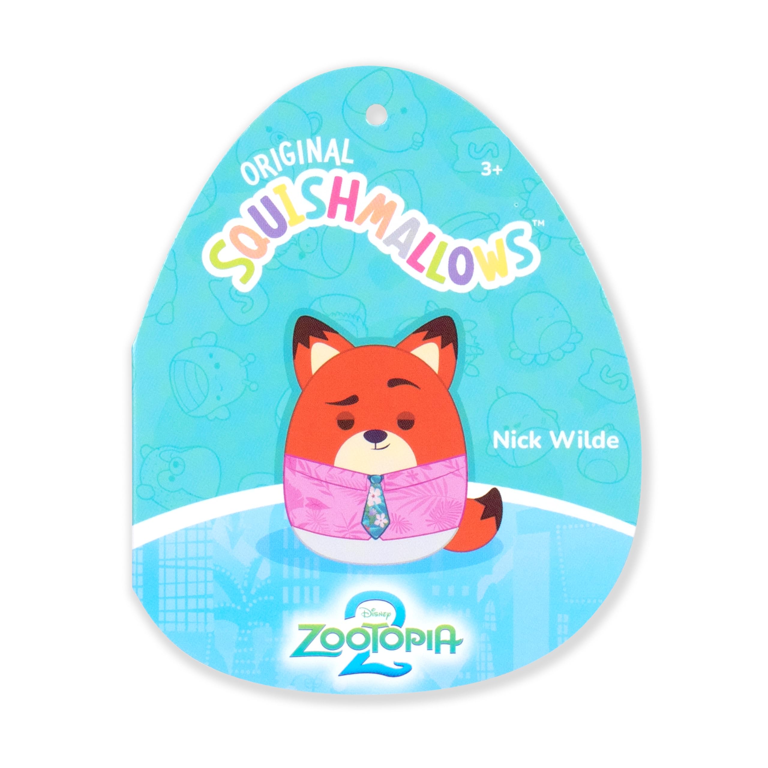 Squishmallows 8-Inch Nick Wilde Plush – Officially Licensed Disney Zootopia 2 Soft Toy