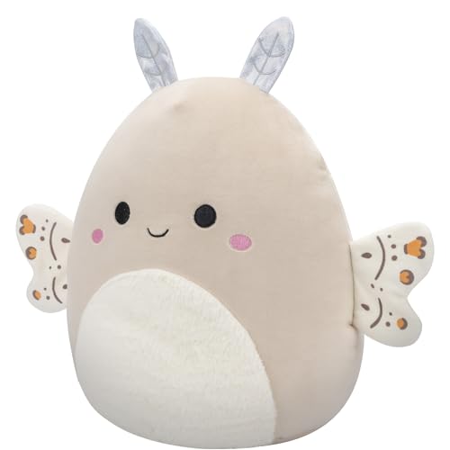 Squishmallows Berit the Moth – 12-Inch Cream Plush with Paisley Wings, Official Jazwares