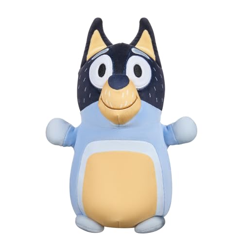 Squishmallows Bluey 10-Inch Bandit HugMee Plush – Medium Ultrasoft Official Jazwares
