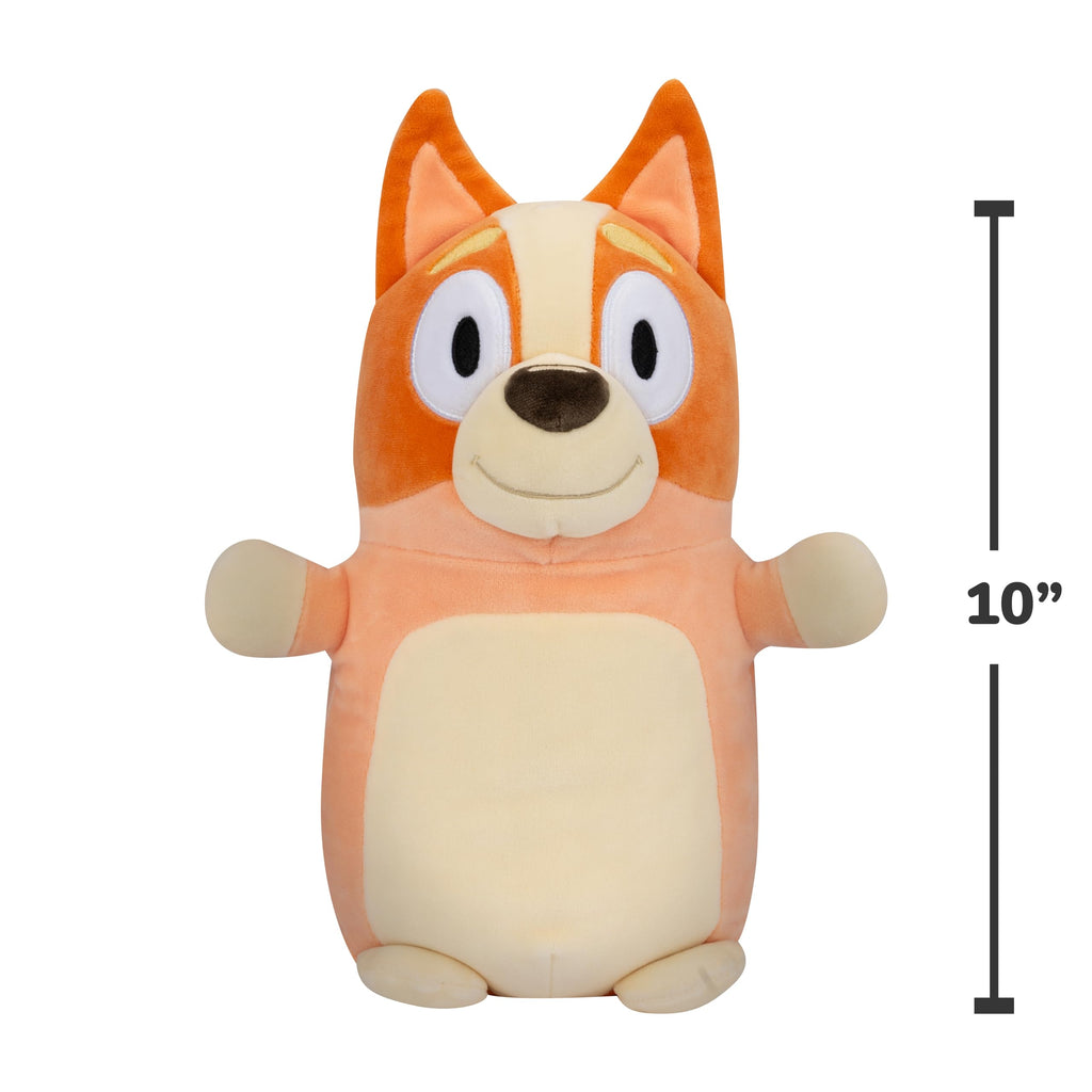 Squishmallows Bluey Bingo HugMees 10-Inch Plush – Official Jazwares Soft Toy with Extended Arms