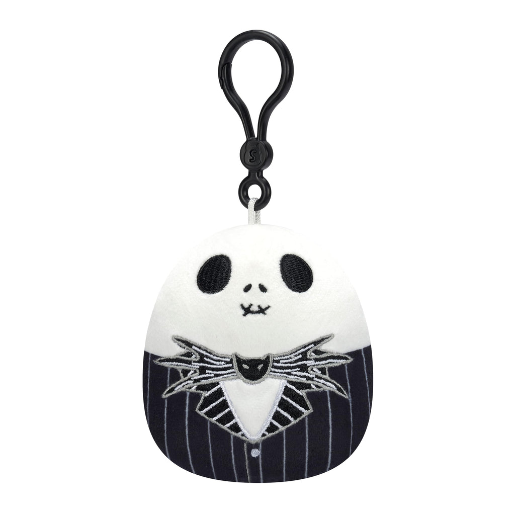Squishmallows Disney Jack Skellington and Sally Clip 2-Pack – 3.5-Inch Official Jazwares Plush
