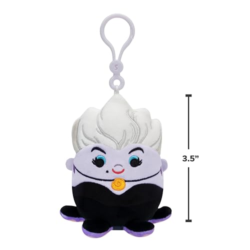 Squishmallows Disney Maleficent & Ursula Clip 2-Pack – 3.5in Official Jazwares Plush