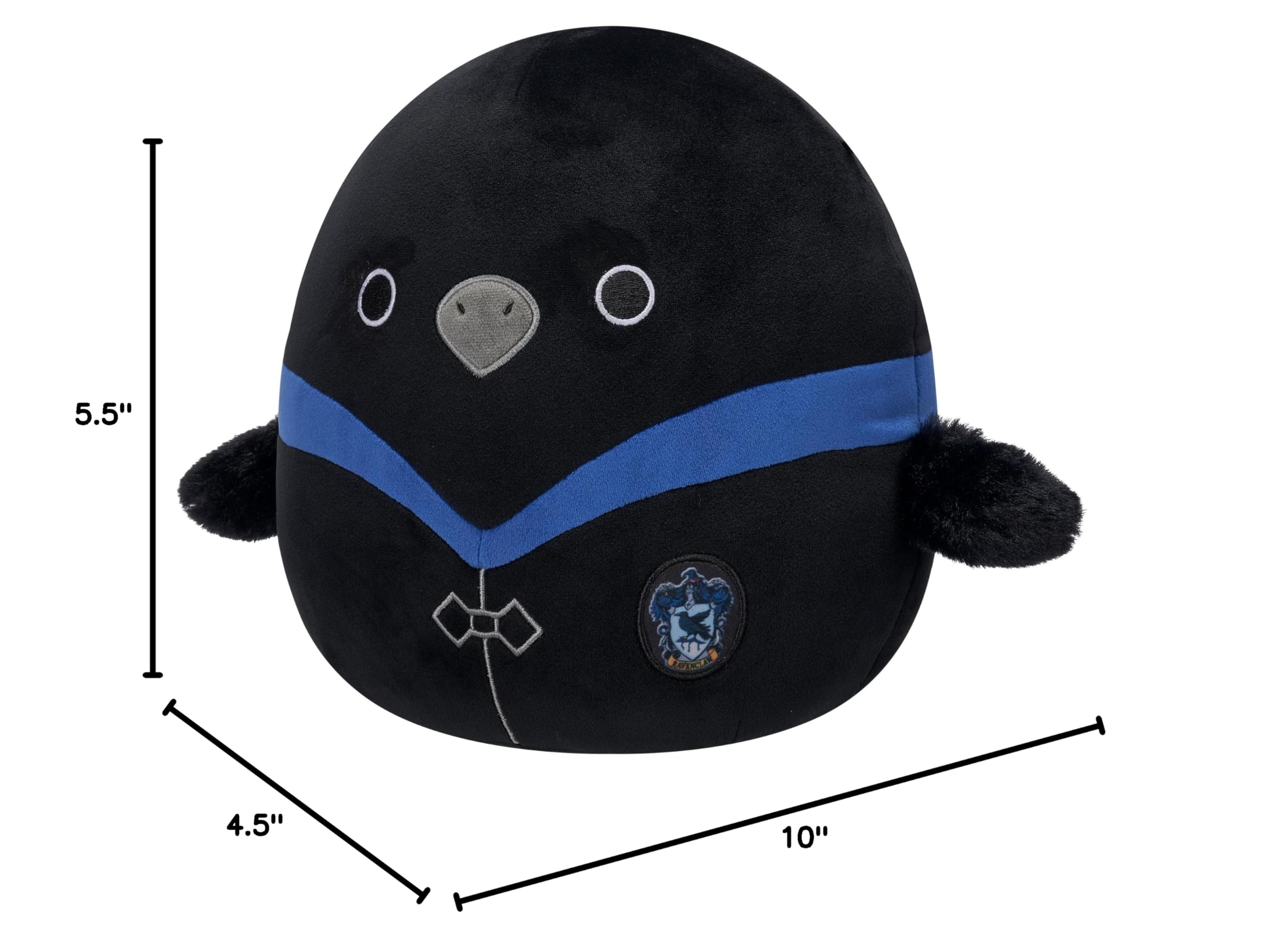Squishmallows Harry Potter 10in Ravenclaw Raven Plush in Hogwarts Robe – Officially Licensed Ultrasoft Toy