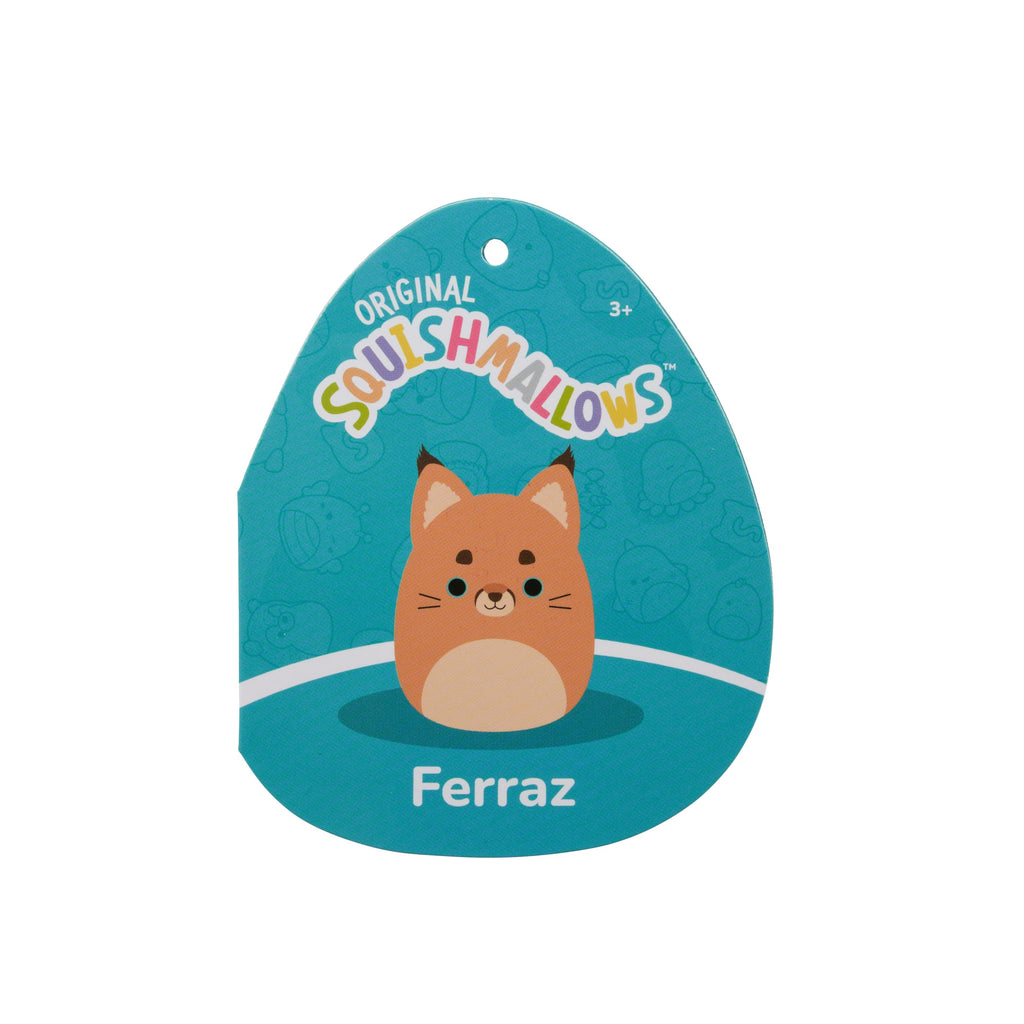Squishmallows Original 12-Inch Ferraz the Orange Caracal Cat Plush – Officially Licensed by Jazwares
