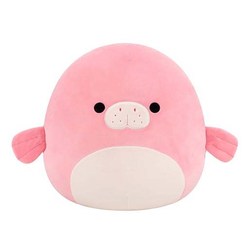Squishmallows Original 14in Morlai the Coral Manatee – Ultrasoft Plush Toy by Jazwares