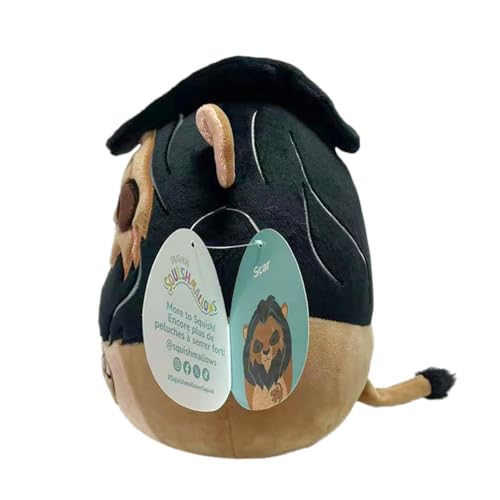 Squishmallows Original 20 cm Disney Scar Lion Plush - Ultra Soft Collectible Toy