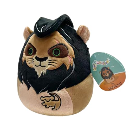 Squishmallows Original 20 cm Disney Scar Lion Plush - Ultra Soft Collectible Toy