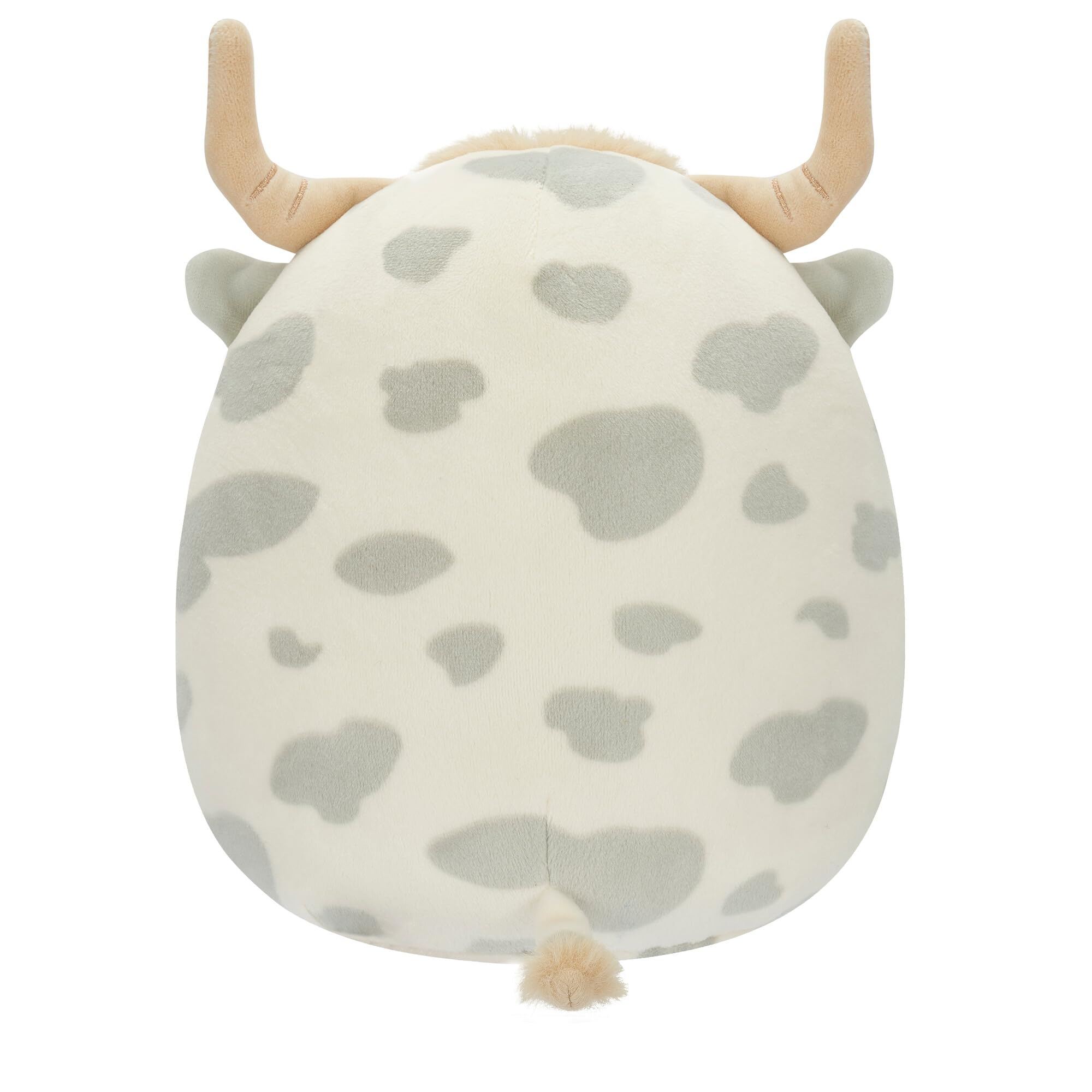 Squishmallows Original 7.5-Inch Borsa the Grey Spotted Highland Cow - Ultrasoft Plush Toy