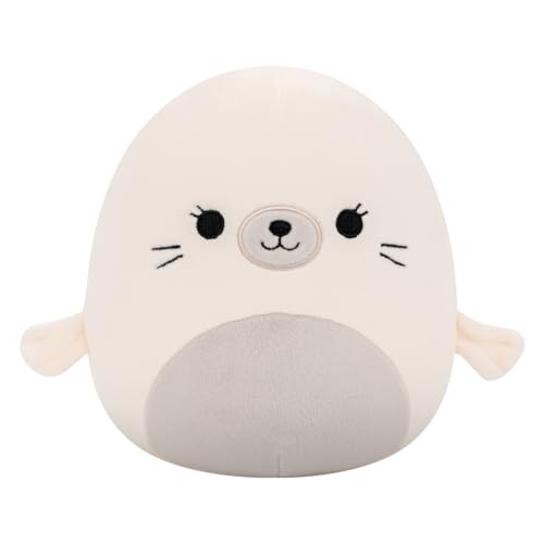 Squishmallows Original 8-Inch Lucille the White Seal – Official Jazwares Plush