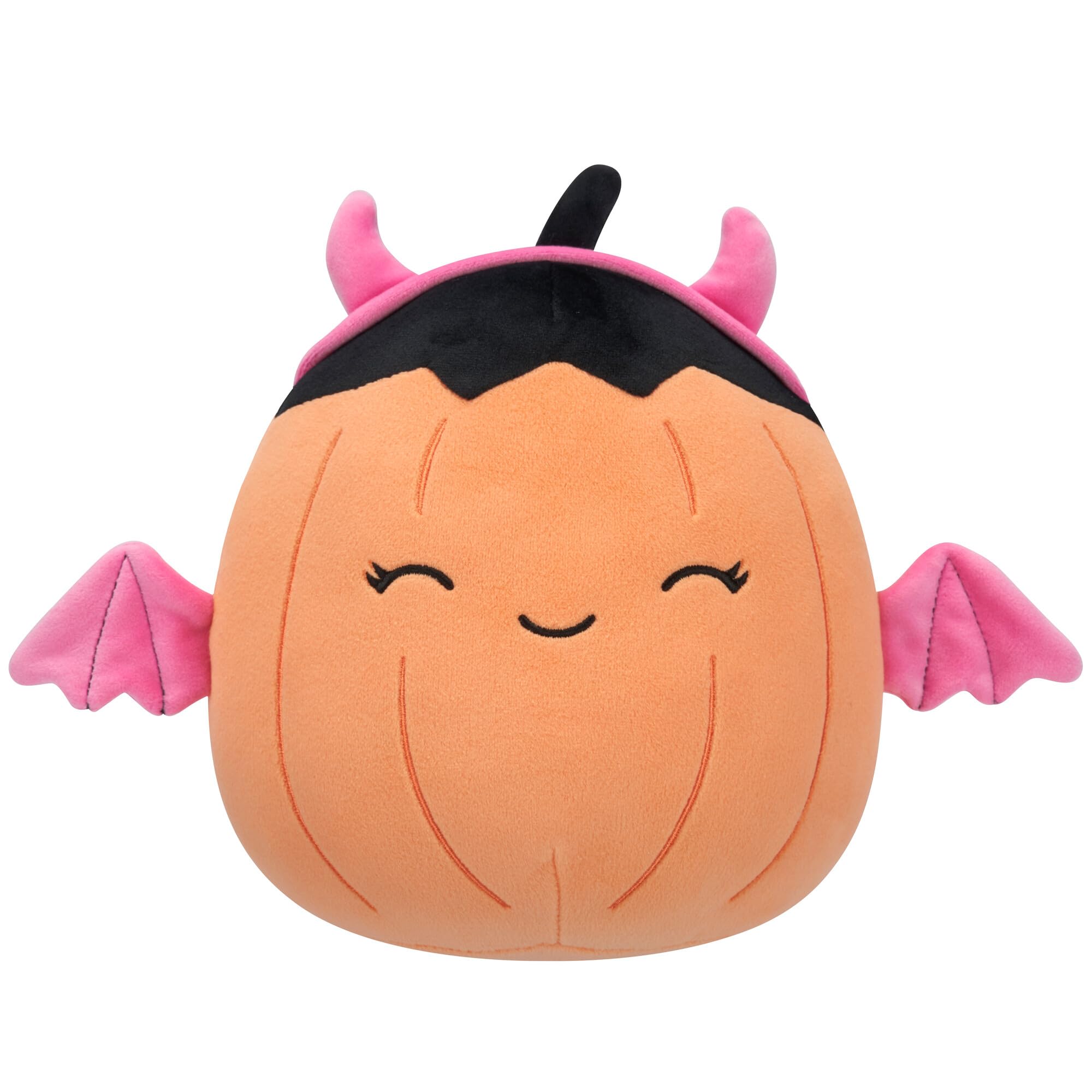 Squishmallows Original 8-Inch Margie Pumpkin in Pink Devil Costume Halloween Plush