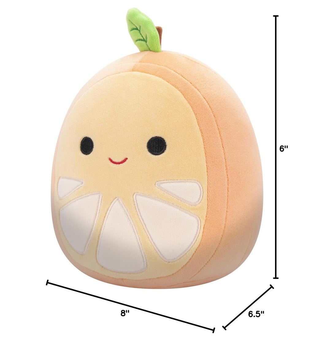 Squishmallows Original 8-Inch Orin Orange Slice Plush - Official Jazwares Toy