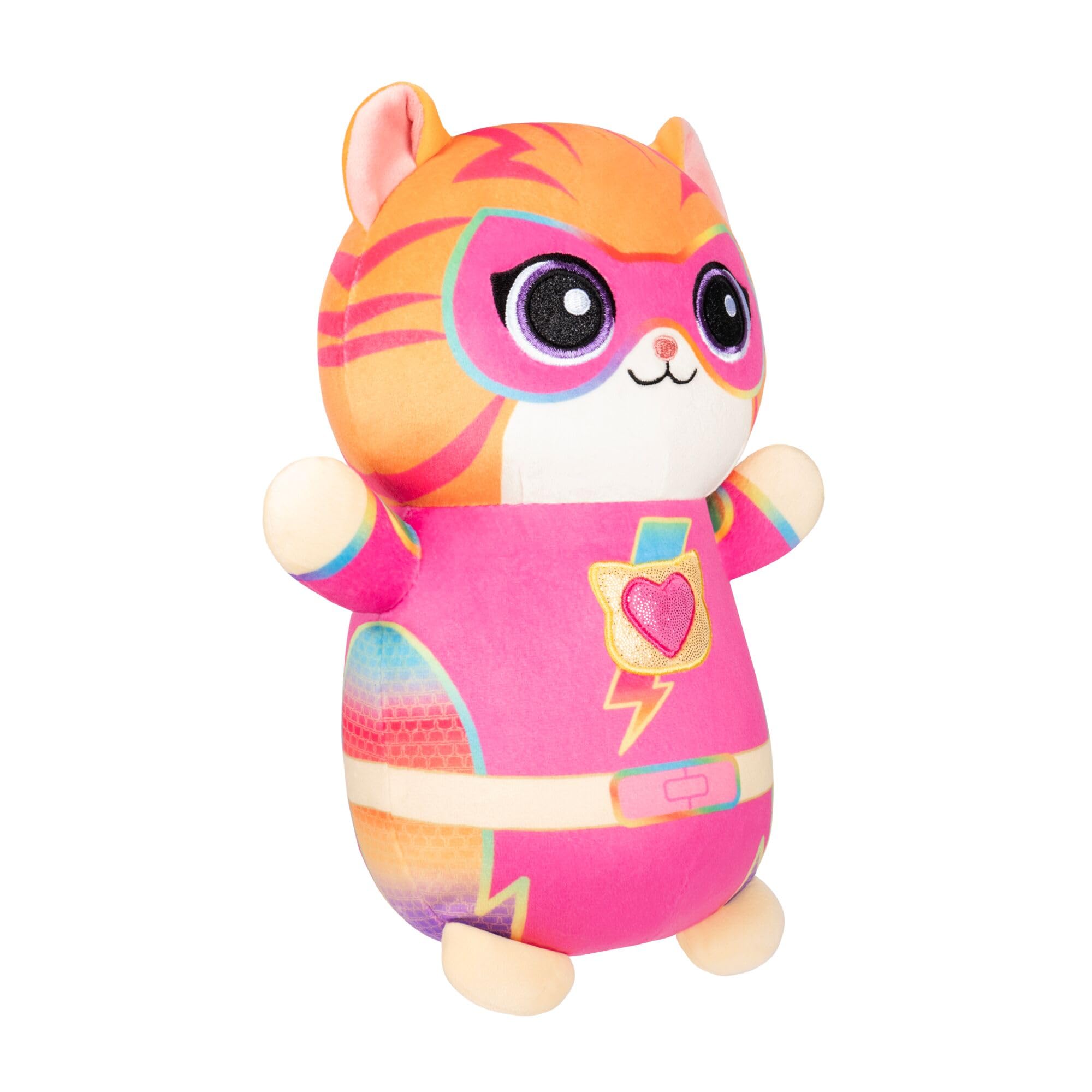 Squishmallows Original Disney SuperKitties Ginny HugMees – 10-Inch Ultrasoft Plush with Extended Arms