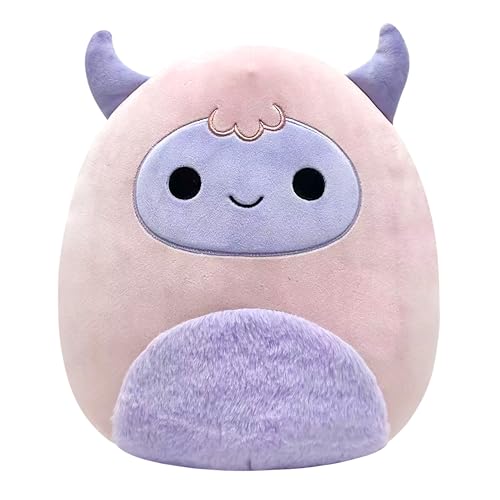 Squishmallows Ronalda 11-Inch Pink & Purple Yeti Plush - Ultrasoft Collectible Stuffed Animal