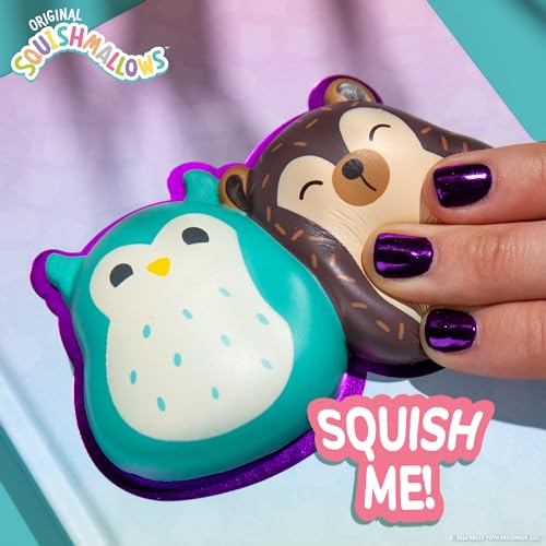 Squishmallows Squishy Diary Set with Pen and Stickers, 5x7 Journal for Kids