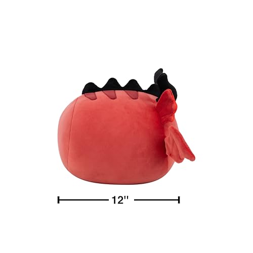 Squishmallows Stackables 12-Inch Salami the Red Dragon Plush with Sparkle Belly – Official Jazwares