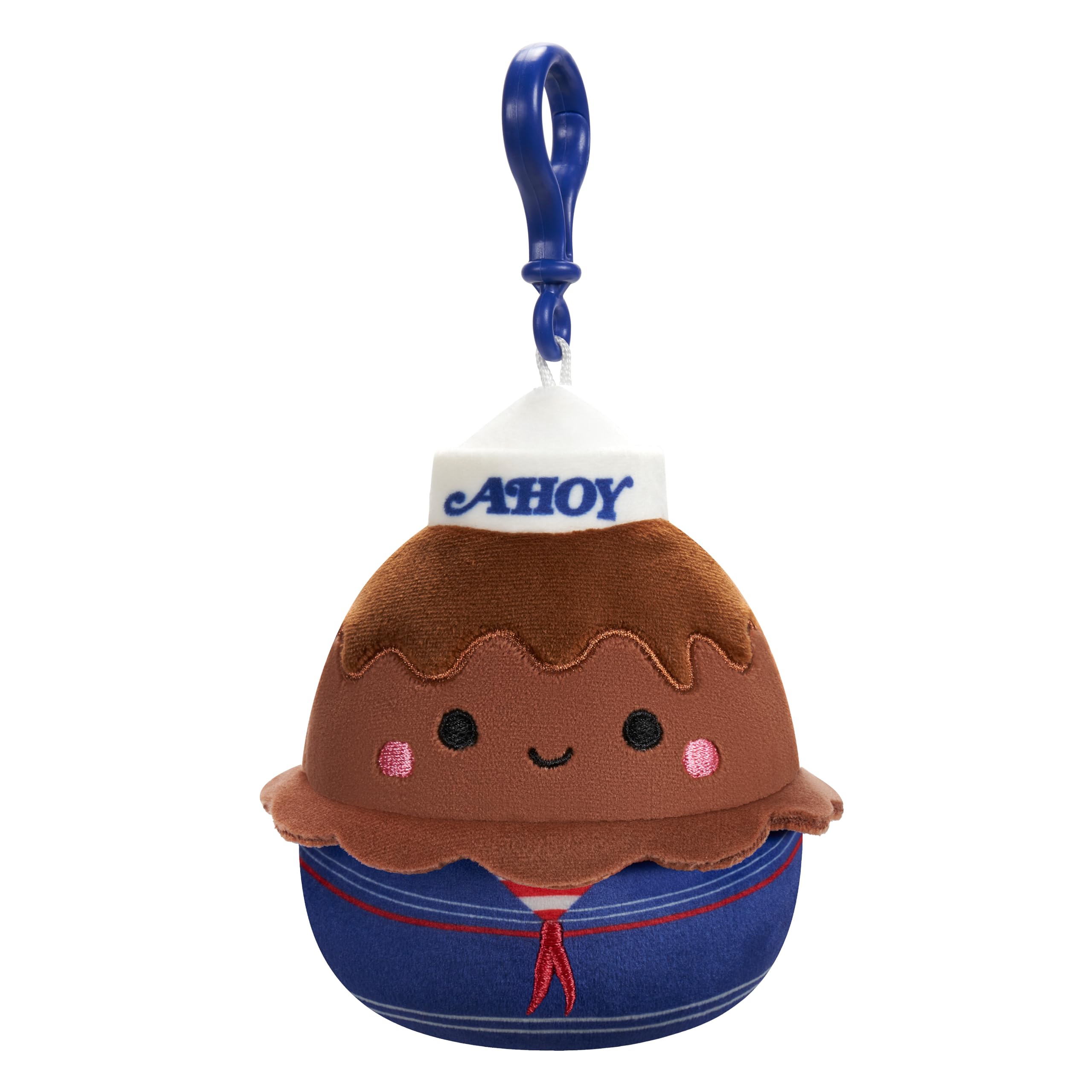 Squishmallows Stranger Things 2-Pack Clips (3.5") - Chocolate Pudding & USS Butterscotch
