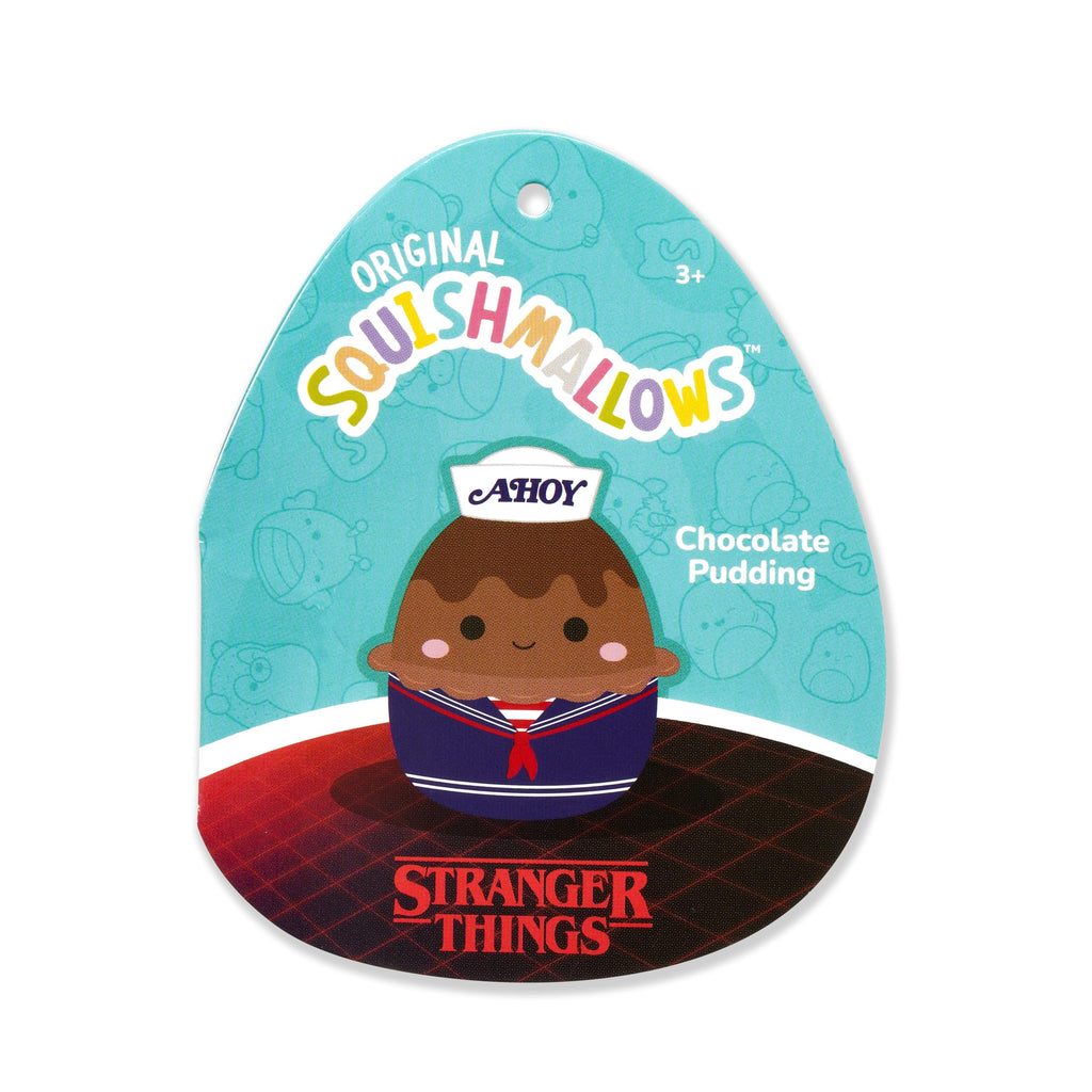 Squishmallows Stranger Things 2-Pack Clips (3.5") - Chocolate Pudding & USS Butterscotch