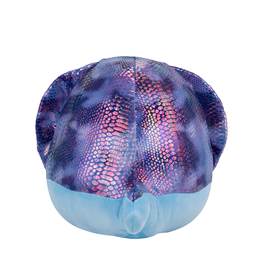 Squishmallows Suzmac 14-Inch Blue Cobra Plush with Iridescent Scales – Official Jazwares