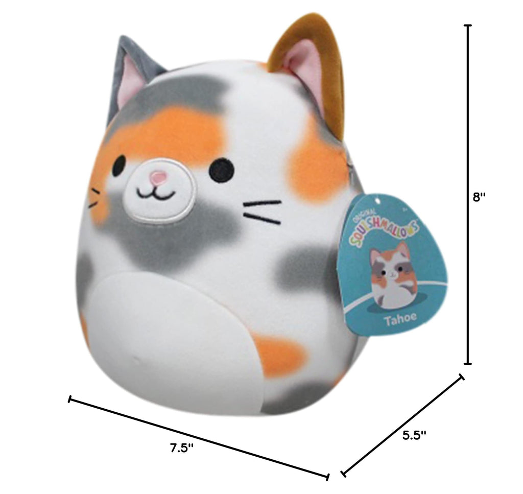 Squishmallows Tahoe 8-Inch Tortoiseshell Cat Plush - Ultra-Soft Squeezable Toy