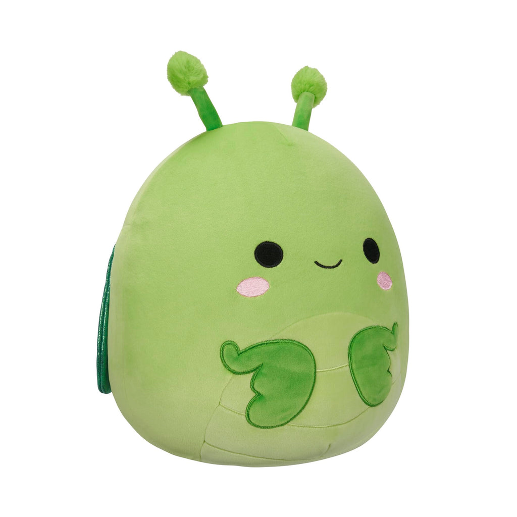 Squishmallows Trenton 12-Inch Green Praying Mantis Plush with Sparkle Wings