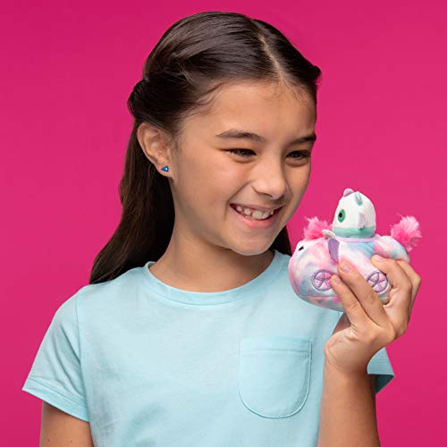 Squishville Serena the Swan in Carriage & Diego the Elephant in Truck - 2-Inch Mini Plush Set with Vehicles, Amazon Exclusive