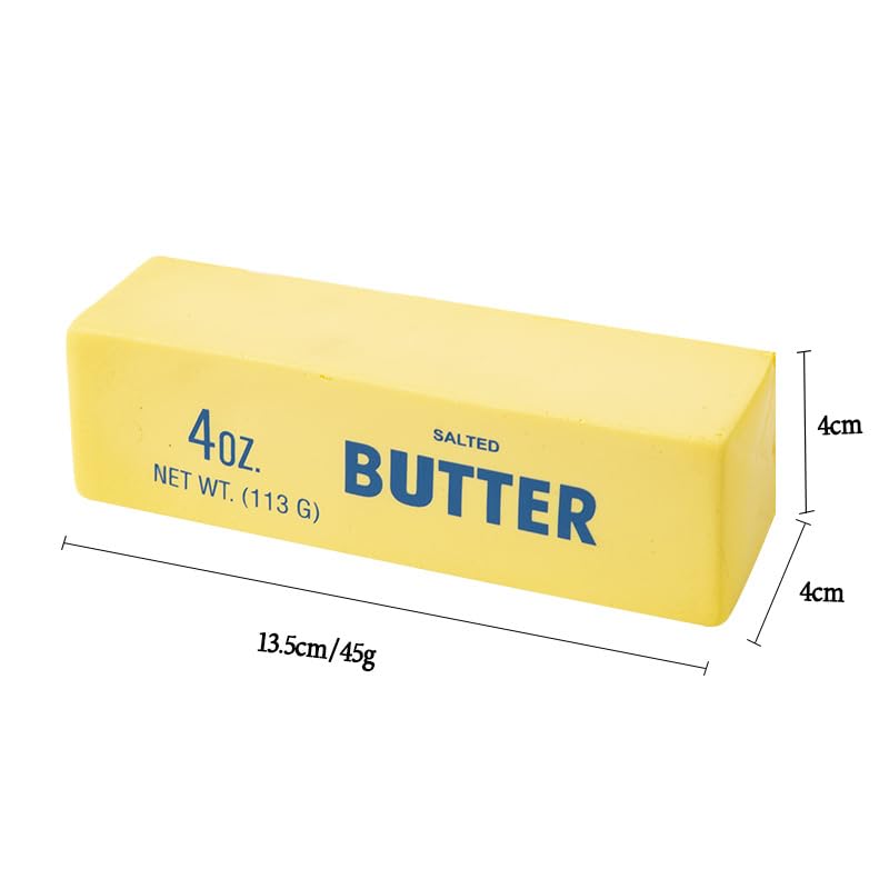 Squishy Butter Squeeze Toy – Slow Rising Stress Balls for Anxiety Relief (1 Yellow + 1 Pink)