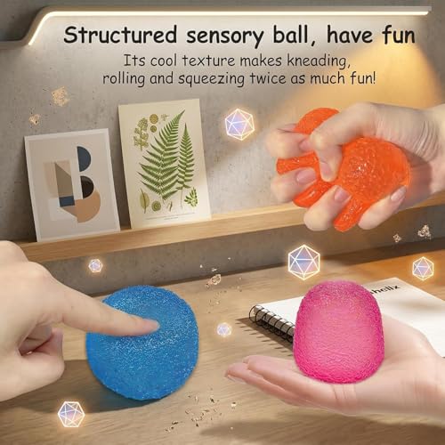 Squishy Fidget Squeeze Ball for Adults – Pink Sensory Stress Relief Toy
