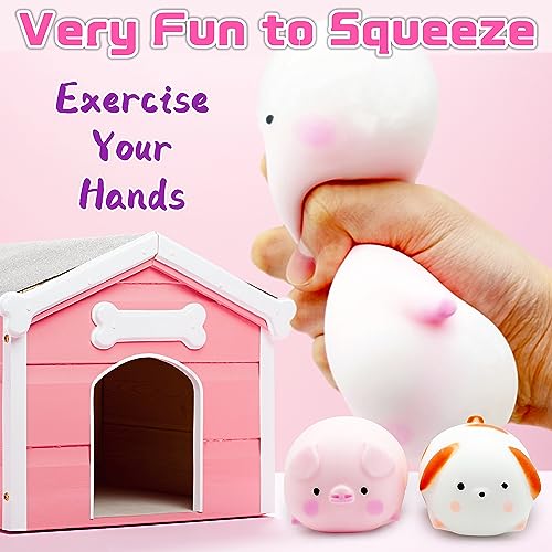 Squishy Pig Stress Ball – Soft TPR Fidget Toy for Kids, Autism Sensory Squeeze Dough Ball (1 Pack)