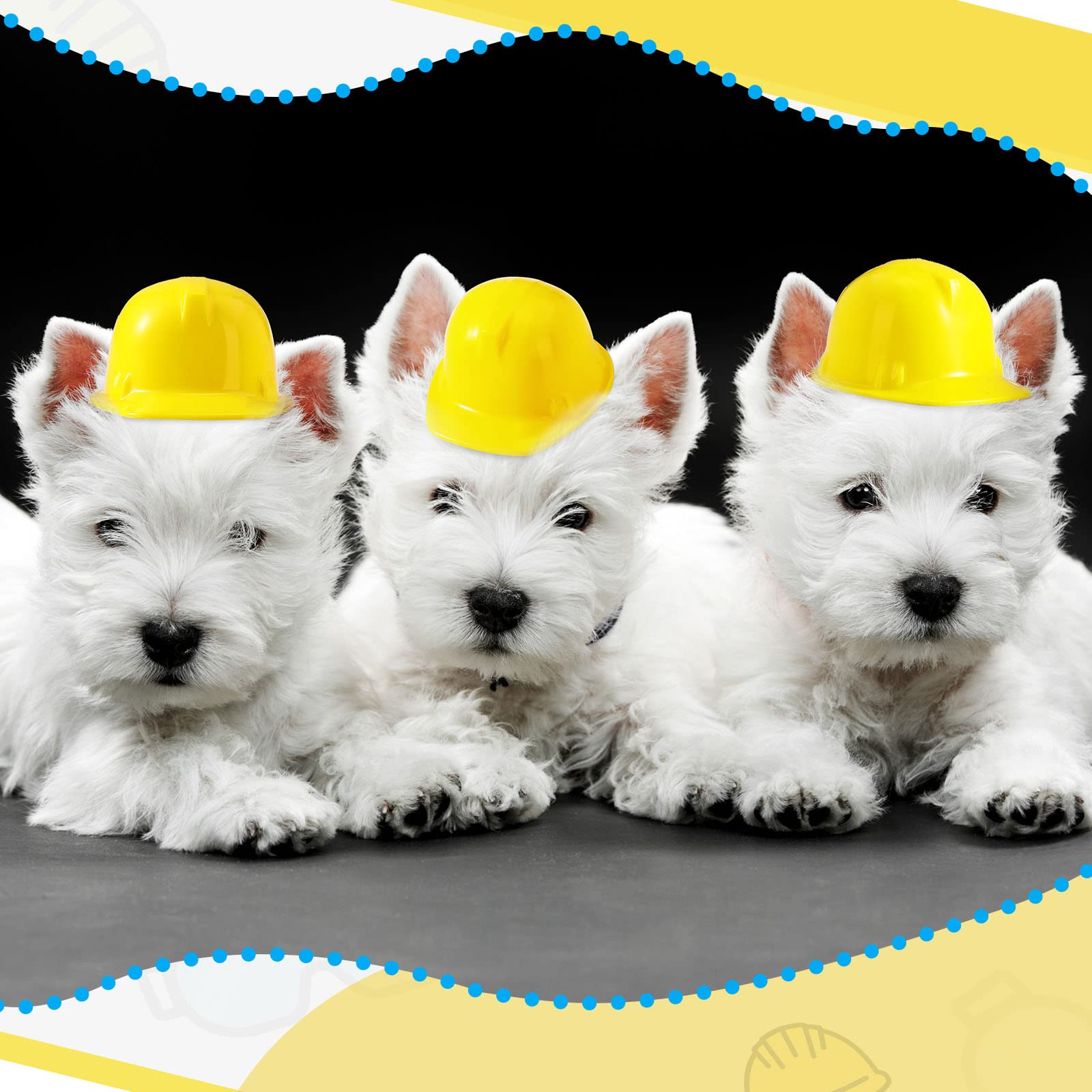 Sratte 50-Pack Mini Construction Hats – Plastic Toy Hard Hats for Party Decor, Dolls, DIY Crafts, and Bottle Toppers