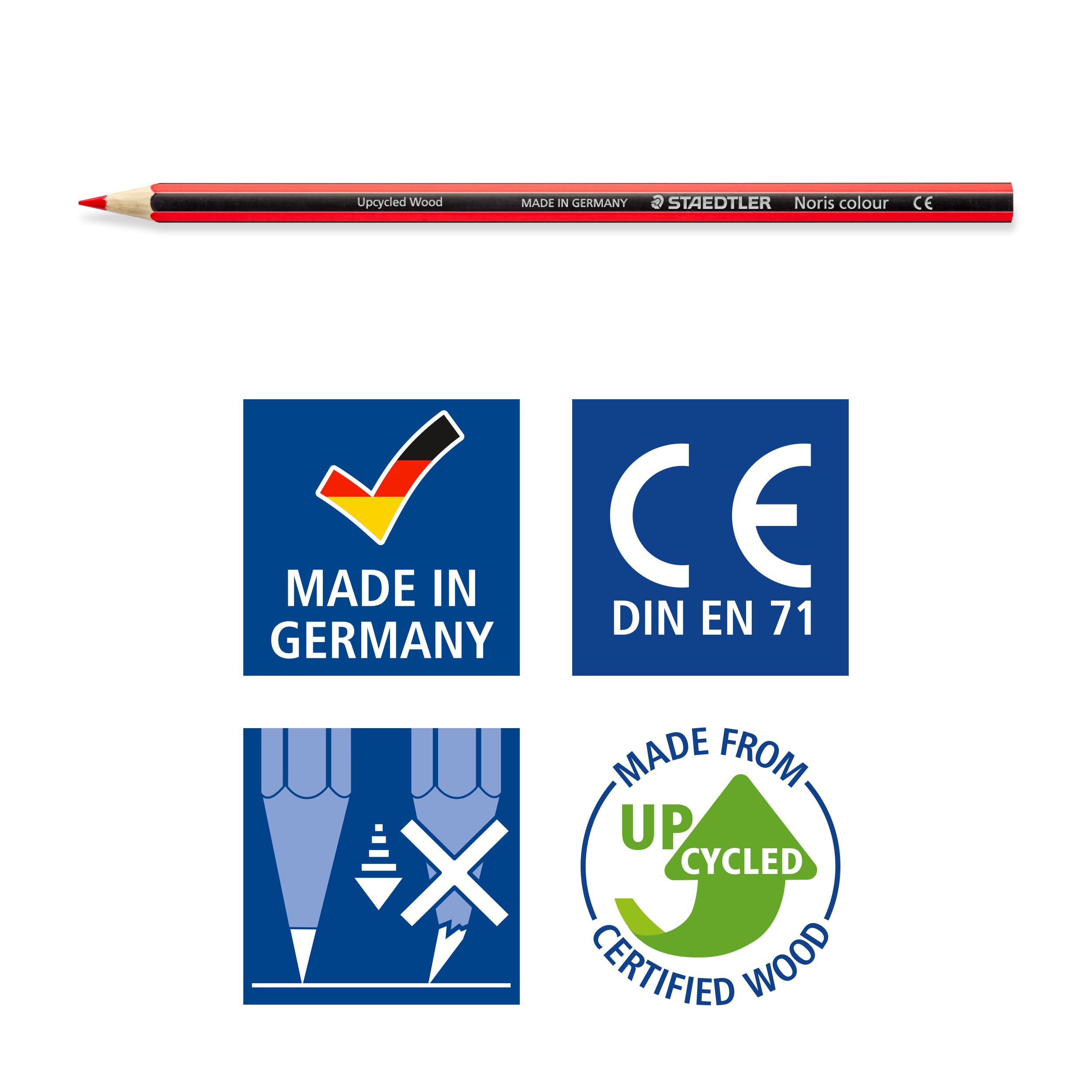 STAEDTLER Noris Colour Colouring Pencils – 12 People of the World Shades, Pre-Sharpened, Ergonomic Design