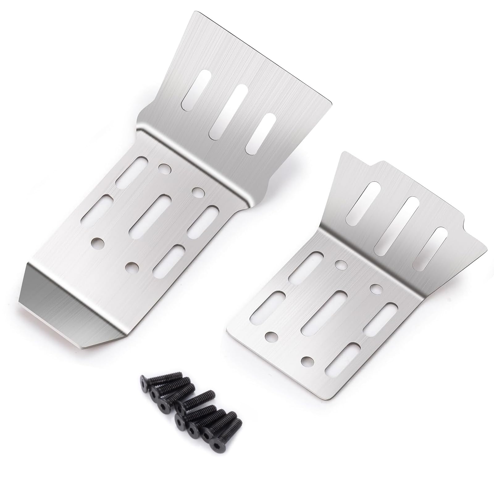 Stainless Steel Chassis Armor Guard Plate for 1/18 Arrma Granite Grom - Front and Rear Skid Plate by LSG