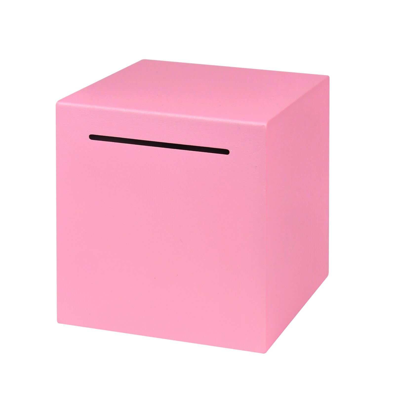 Stainless Steel Piggy Bank – Break to Open, 4.72-Inch, Pink – Unbreakable Money Saver for Cash & Coins