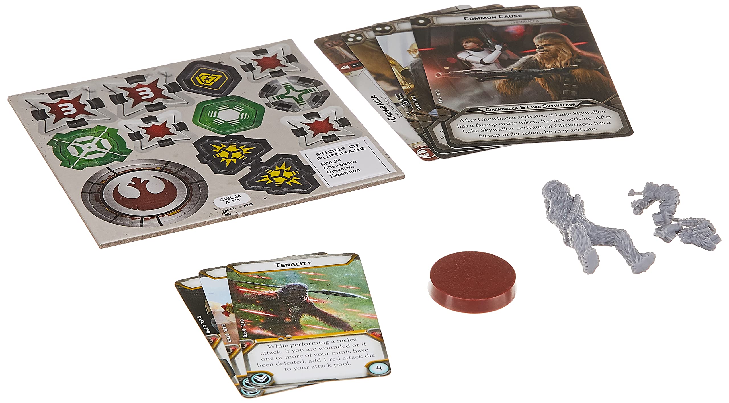 Star Wars: Legion Chewbacca Operative Expansion – Unpainted Miniature & Team-Up Command Cards