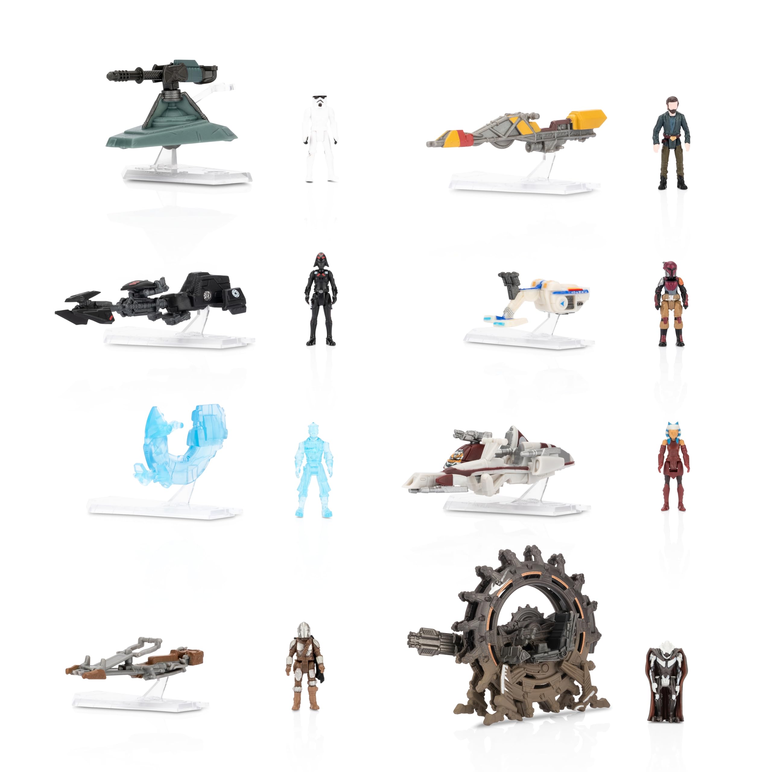 Star Wars Micro Galaxy Squadron Droid Tri-Fighter Mystery Bundle with Battle Droid and Scout Vehicle
