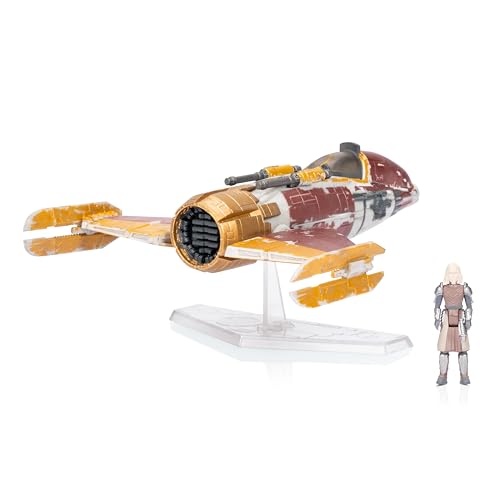 Star Wars Micro Galaxy Squadron Fiend Fighter – 5-Inch Vehicle with Articulated Shin Hati Micro Figure