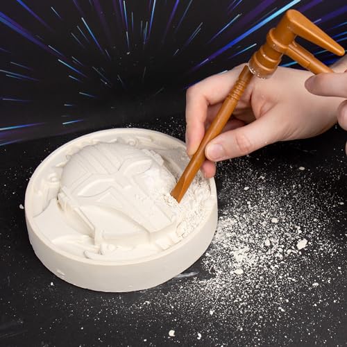 STAR WARS The Armorer Gemstone Dig – Excavate 8 Real Gemstones with Mining Tools & Bonus Poster | STEM Science Kit for Kids Ages 8-12
