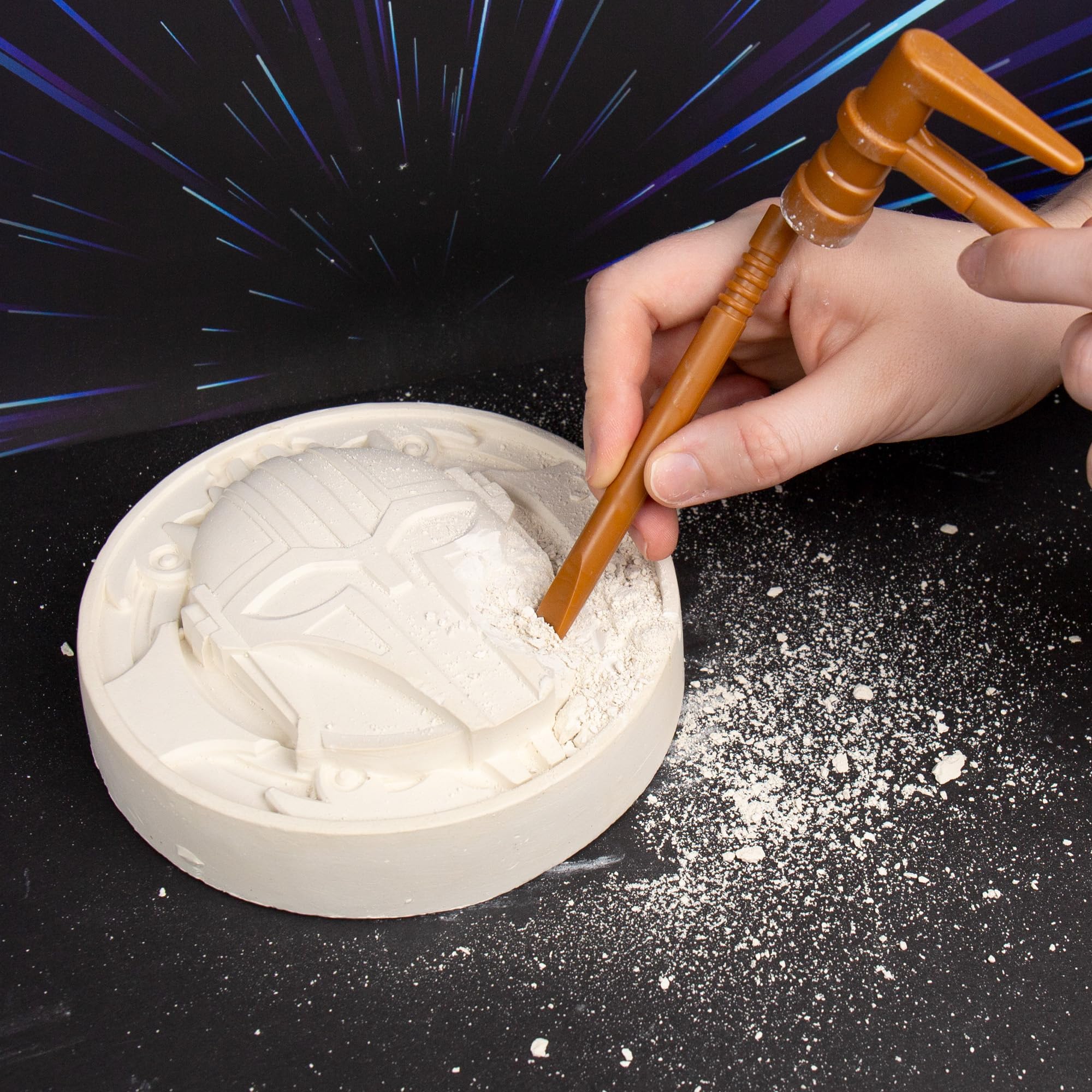 STAR WARS The Armorer Gemstone Dig – Excavate 8 Real Gemstones with Mining Tools & Bonus Poster | STEM Science Kit for Kids Ages 8-12