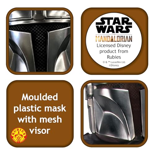 Star Wars The Mandalorian Beskar Armor Kids Half Face Mask – Officially Licensed