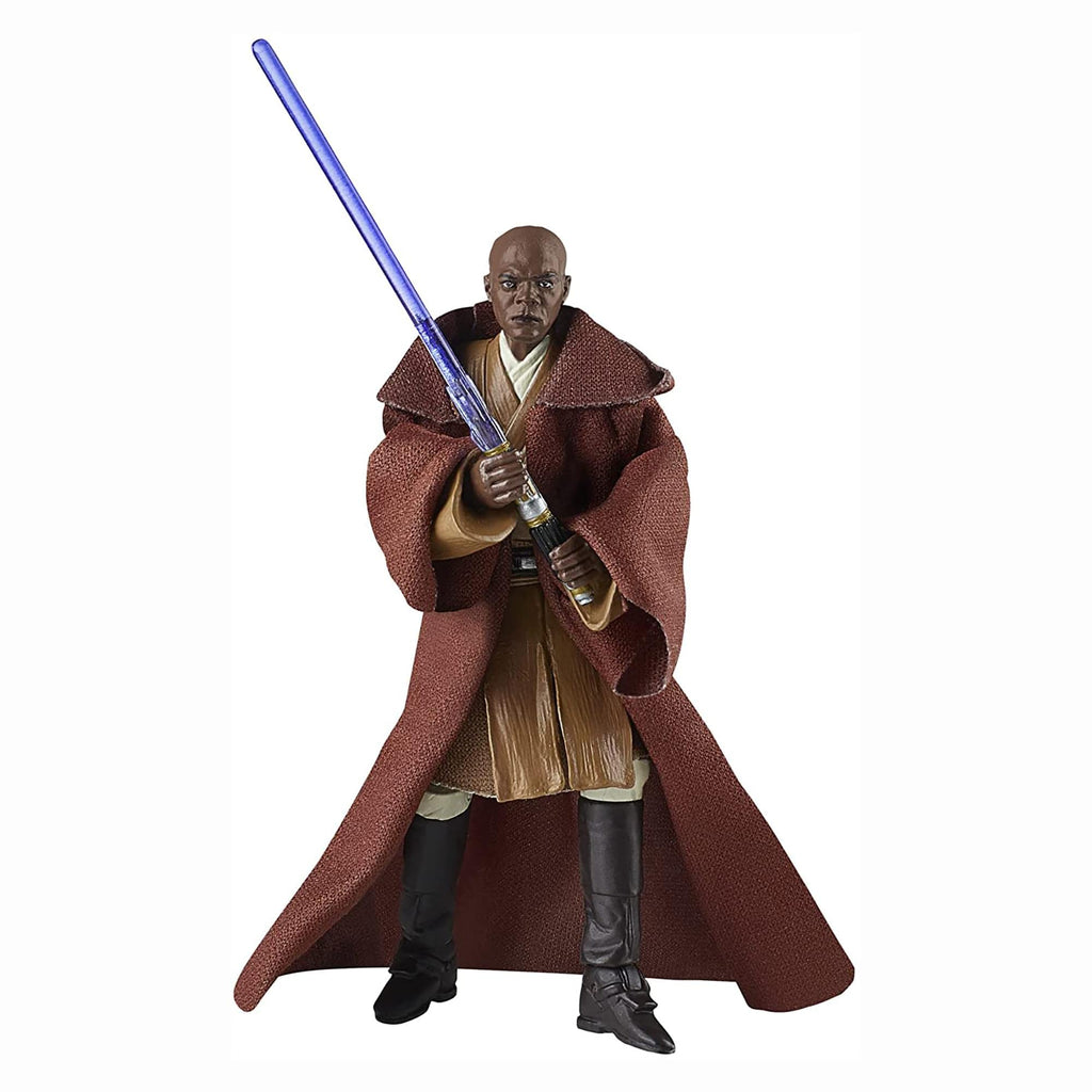 STAR WARS The Vintage Collection Mace Windu Action Figure VC35 – 3.75-Inch Attack of the Clones Collectible with PhotoReal Face Deco