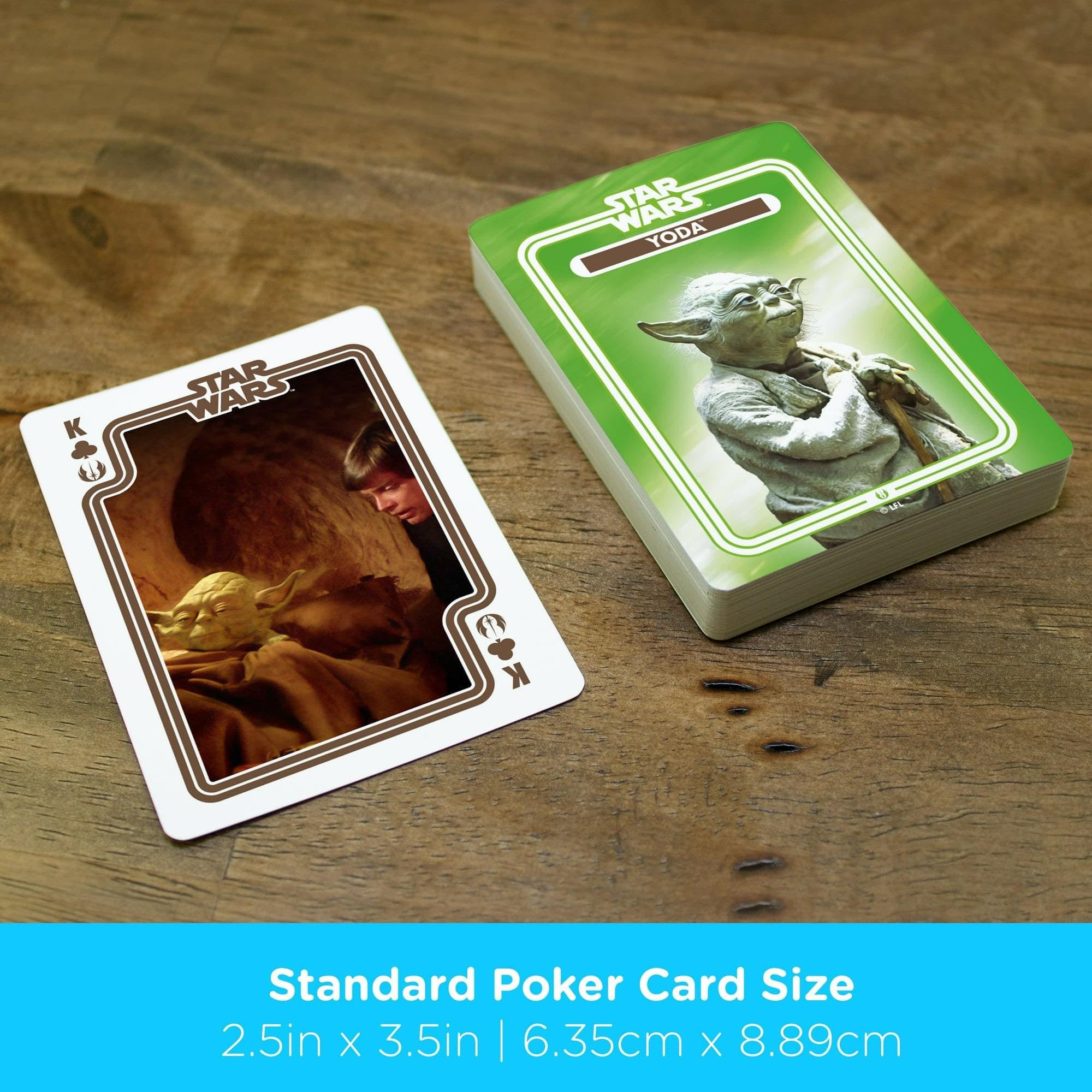 Star Wars Yoda Playing Cards – Officially Licensed Deck with Linen Finish