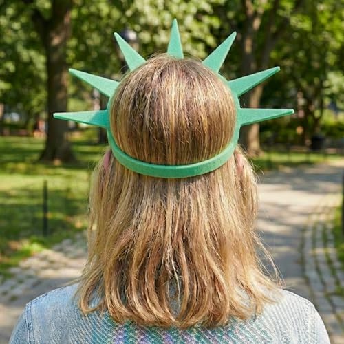 Statue of Liberty Foam Crown Visor – Made in USA, One Size for Kids & Adults