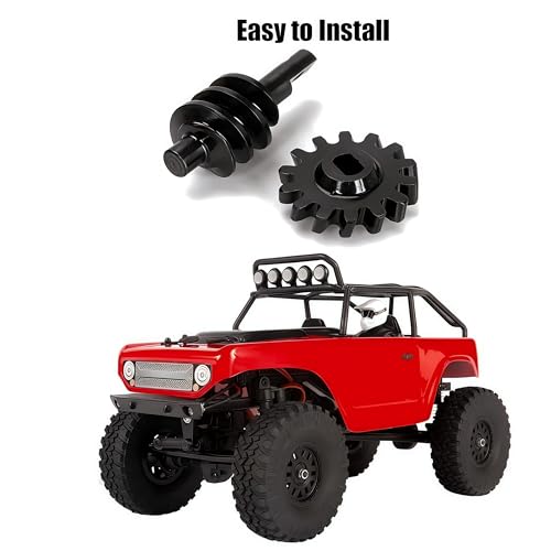 Steel Axle Overdrive Differential Gear Set 13T/2T for Axial SCX24 RC Crawlers – Front & Rear